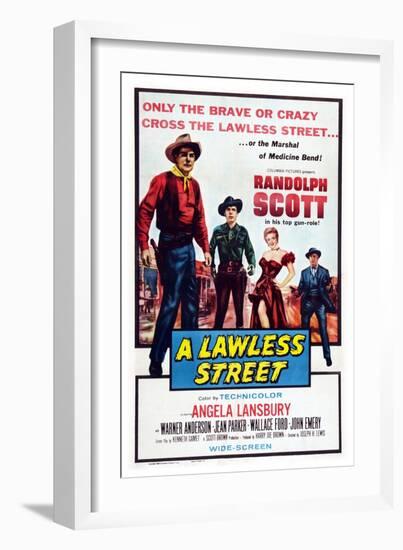 A Lawless Street-null-Framed Art Print