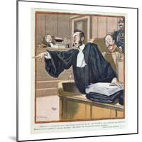 A Lawyer Addressing the Jury, 1900-Louis Malteste-Mounted Giclee Print