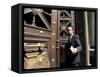 A Lawyer Leaving the Courthouse, Santiago, Chile, South America-Aaron McCoy-Framed Stretched Canvas