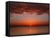 A Layer of Clouds Is Lit by the Rising Sun over Rio De La Plata, Buenos Aires, Argentina-Stocktrek Images-Framed Stretched Canvas