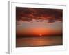 A Layer of Clouds Is Lit by the Rising Sun over Rio De La Plata, Buenos Aires, Argentina-Stocktrek Images-Framed Photographic Print