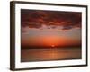 A Layer of Clouds Is Lit by the Rising Sun over Rio De La Plata, Buenos Aires, Argentina-Stocktrek Images-Framed Photographic Print