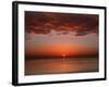 A Layer of Clouds Is Lit by the Rising Sun over Rio De La Plata, Buenos Aires, Argentina-Stocktrek Images-Framed Photographic Print
