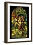 A Leaded and Plated Favrile Glass Window, C.1895-null-Framed Giclee Print