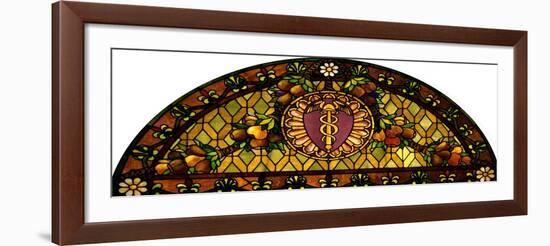 A Leaded and Plated Favrile Glass Window-Tiffany Studios-Framed Giclee Print