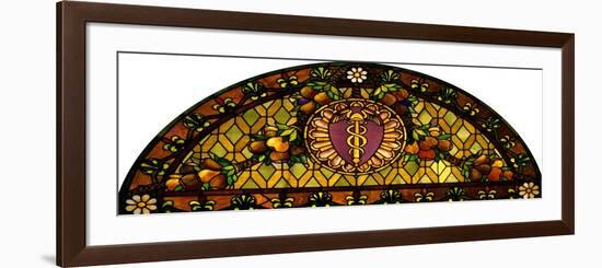 A Leaded and Plated Favrile Glass Window-Tiffany Studios-Framed Giclee Print