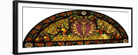 A Leaded and Plated Favrile Glass Window-Tiffany Studios-Framed Giclee Print