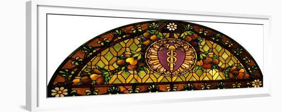 A Leaded and Plated Favrile Glass Window-Tiffany Studios-Framed Giclee Print