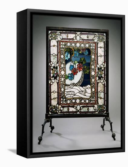 A Leaded Glass Fire Screen-Adler & Sullivan-Framed Stretched Canvas