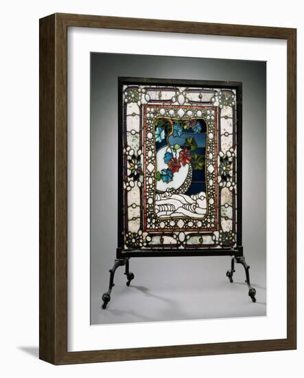 A Leaded Glass Fire Screen-Adler & Sullivan-Framed Giclee Print