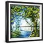 A Leaded Glass Landscape Window, 1916-Tiffany Studios-Framed Giclee Print