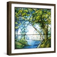 A Leaded Glass Landscape Window, 1916-Tiffany Studios-Framed Giclee Print