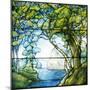 A Leaded Glass Landscape Window, 1916-Tiffany Studios-Mounted Giclee Print