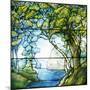 A Leaded Glass Landscape Window, 1916-Tiffany Studios-Mounted Giclee Print