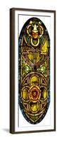 A Leaded Glass Window of Geometric Design-Tiffany Studios-Framed Premium Giclee Print