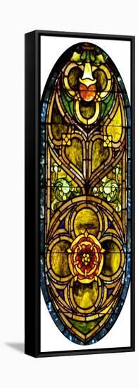 A Leaded Glass Window of Geometric Design-Tiffany Studios-Framed Stretched Canvas