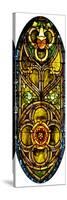 A Leaded Glass Window of Geometric Design-Tiffany Studios-Stretched Canvas