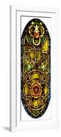 A Leaded Glass Window of Geometric Design-Tiffany Studios-Framed Giclee Print