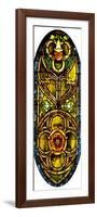 A Leaded Glass Window of Geometric Design-Tiffany Studios-Framed Giclee Print