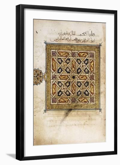 A Leaf from a Qur'An Manuscript-null-Framed Giclee Print