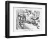 A Leap in the Dark, 1867-John Tenniel-Framed Giclee Print