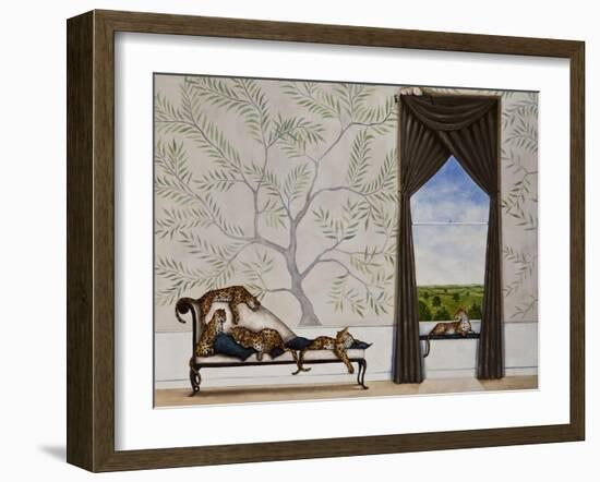 A Leap of Leopards-Rebecca Campbell-Framed Giclee Print