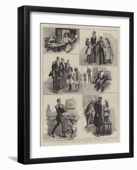 A Leap Year Dance at Yokohama Given to the Officers of the British Squadron-null-Framed Giclee Print