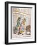 A Leering Man Making Advances to a Girl, New Bond Street, Westminster, London, 1796-James Gillray-Framed Giclee Print