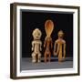 A Lega Bone Figure, a Lega Ivory Spoon and a Pende Bone Whistle-null-Framed Giclee Print