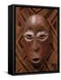 A Lega Bone Mask, Lukunga-null-Framed Stretched Canvas