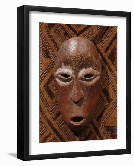 A Lega Bone Mask, Lukunga-null-Framed Giclee Print