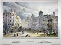 View of Northumberland House and Charing Cross, Westminster, London, 1840-A Legrand-Framed Giclee Print