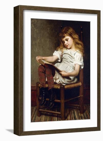 A Leisure Hour, 1881-John George Brown-Framed Giclee Print