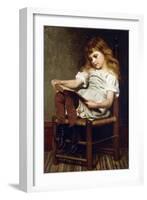 A Leisure Hour, 1881-John George Brown-Framed Giclee Print