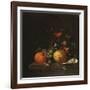 A Lemon, an Orange, Grapes, an Oyster, and a Glass of Wine on a Ledge-Canaletto-Framed Giclee Print