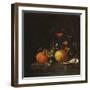 A Lemon, an Orange, Grapes, an Oyster, and a Glass of Wine on a Ledge-Canaletto-Framed Giclee Print