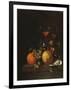 A Lemon, an Orange, Grapes, an Oyster, and a Glass of Wine on a Ledge-Canaletto-Framed Giclee Print