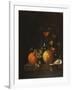 A Lemon, an Orange, Grapes, an Oyster, and a Glass of Wine on a Ledge-Canaletto-Framed Giclee Print