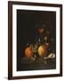 A Lemon, an Orange, Grapes, an Oyster, and a Glass of Wine on a Ledge-Canaletto-Framed Giclee Print