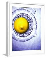 A Lemon Half on a Juicer-Wolfgang Usbeck-Framed Photographic Print