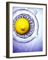 A Lemon Half on a Juicer-Wolfgang Usbeck-Framed Photographic Print