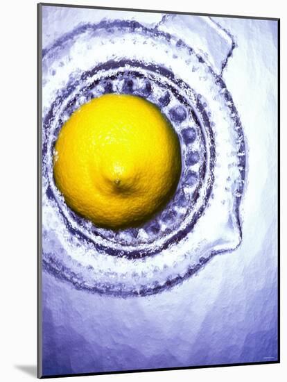 A Lemon Half on a Juicer-Wolfgang Usbeck-Mounted Photographic Print