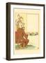 A Lenten Christian Monk Gorged on Mardi Gra Pancakes-Walter Crane-Framed Art Print