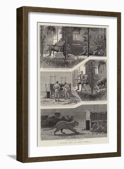 A Leopard Hunt in Upper Burma, I-null-Framed Giclee Print