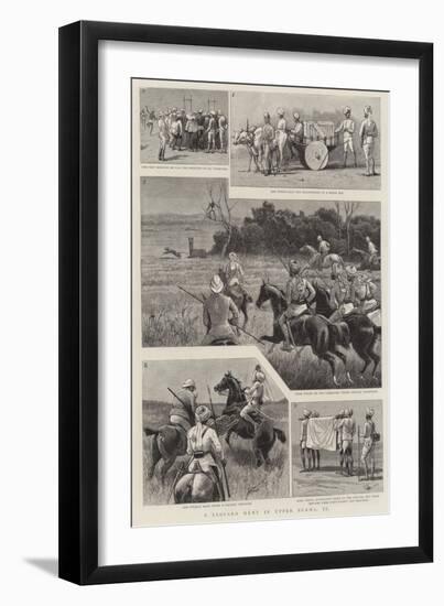 A Leopard Hunt in Upper Burma, II-null-Framed Giclee Print