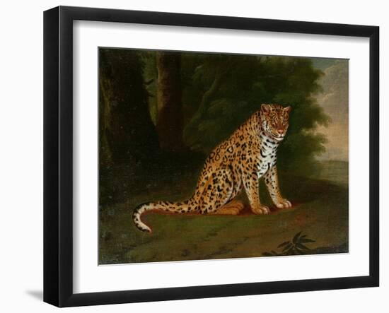 A Leopard in a Landscape-Jacques-Laurent Agasse-Framed Giclee Print