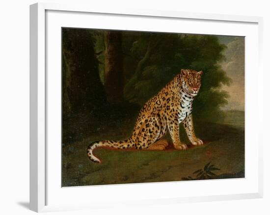 A Leopard in a Landscape-Jacques-Laurent Agasse-Framed Giclee Print