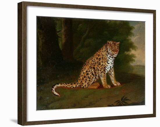 A Leopard in a Landscape-Jacques-Laurent Agasse-Framed Giclee Print