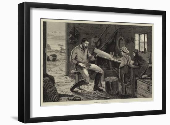 A Lesson in Boat-Building-Frank Dadd-Framed Giclee Print