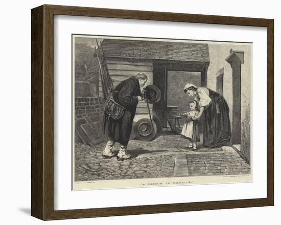 A Lesson in Charity-Philip Hermogenes Calderon-Framed Giclee Print